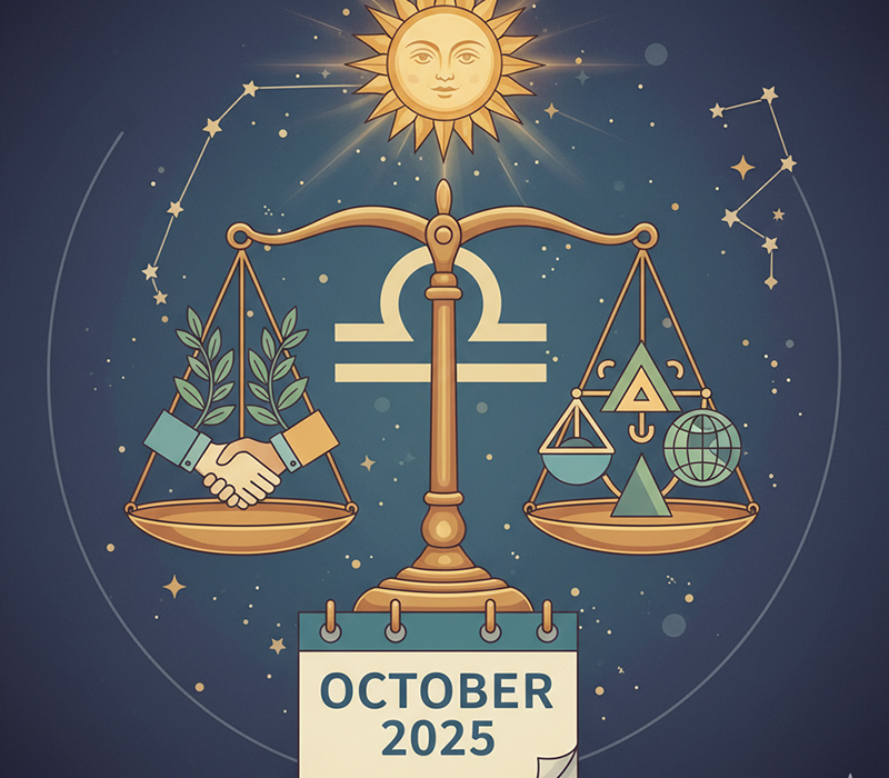 El Sol en Libra en octubre 2025